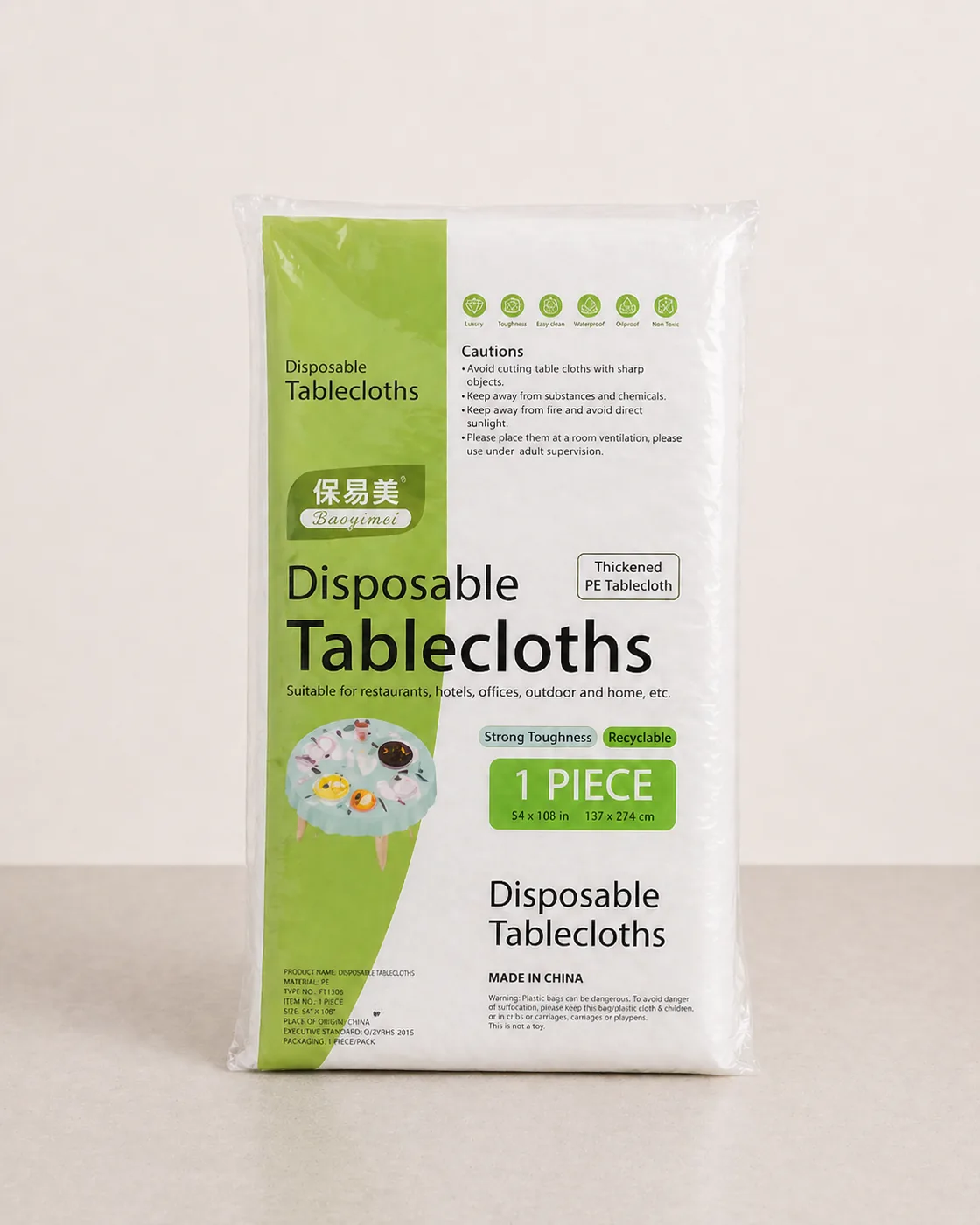 Extra Round Disposable Table Cover